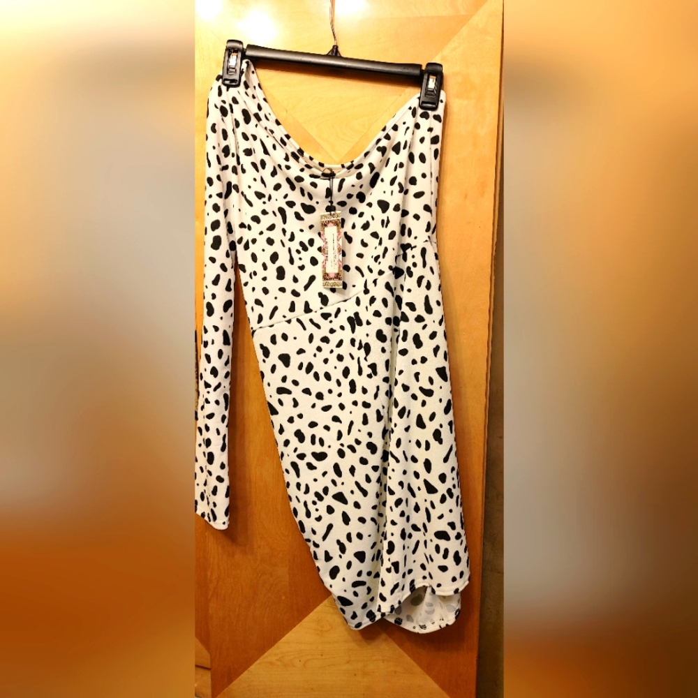 Brand New Dalmatian print mini dress